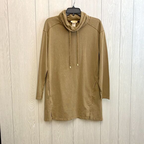 L*Space Daphne Dress Moss Tan Long Sleeve Pullover Sweatshirt Size Small NWT - Picture 3 of 6